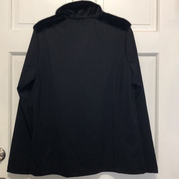 Luhta Women’s Active Long Sleeve Pullover Jacket with Fur XXL Black NWT - Picture 9 of 12